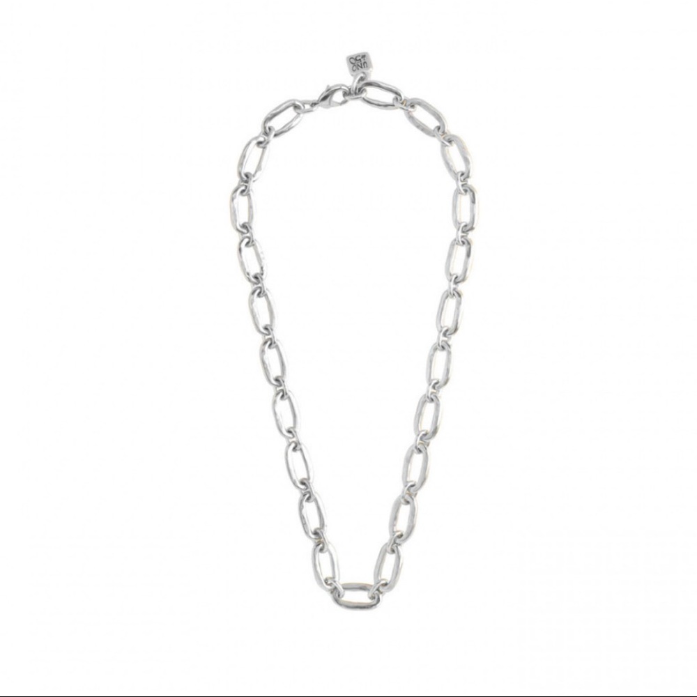 Uno de 50 Chunky Silver Necklace